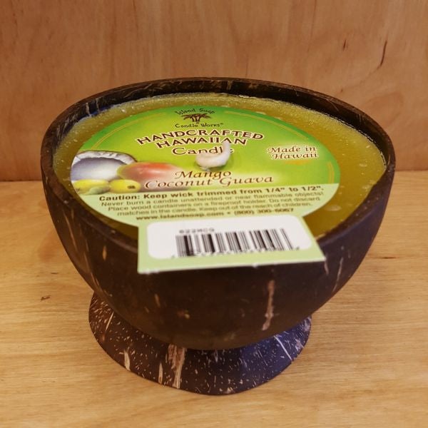 Coconut Cup Candle - Mango Coconut Guava, by Island Soap & Candle Works , Candle - Island Soap & Candle Works, The Kauai Store
