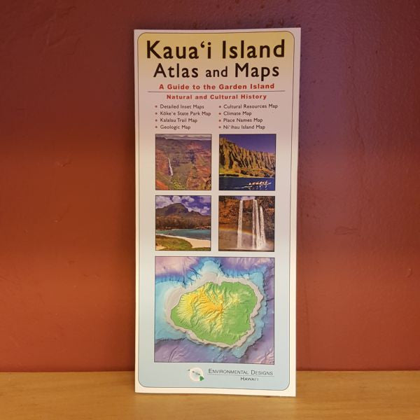 Kauai Island Atlas and Map, by Environmental Designs , Map - Environmental Designs, The Kauai Store
