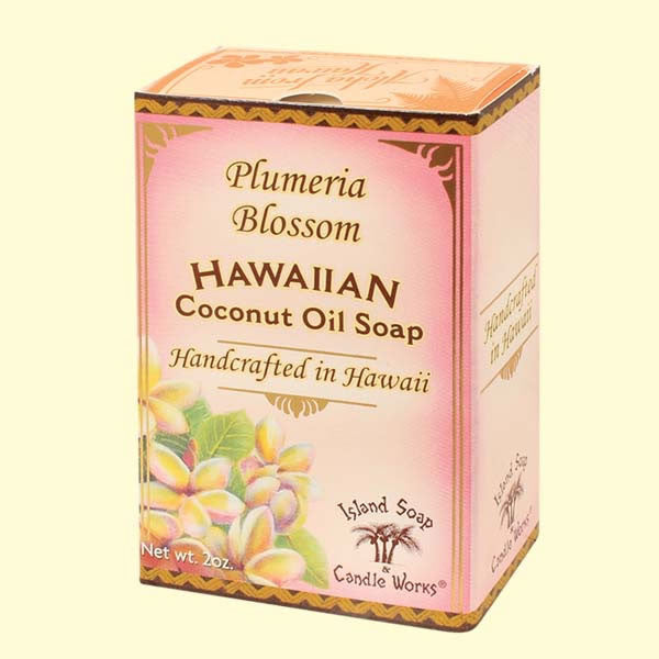 Coconut Oil Soap - Plumeria Blossom, 2 oz. by Island Soap & Candle Works , Beauty - Island Soap & Candle Works, The Kauai Store
