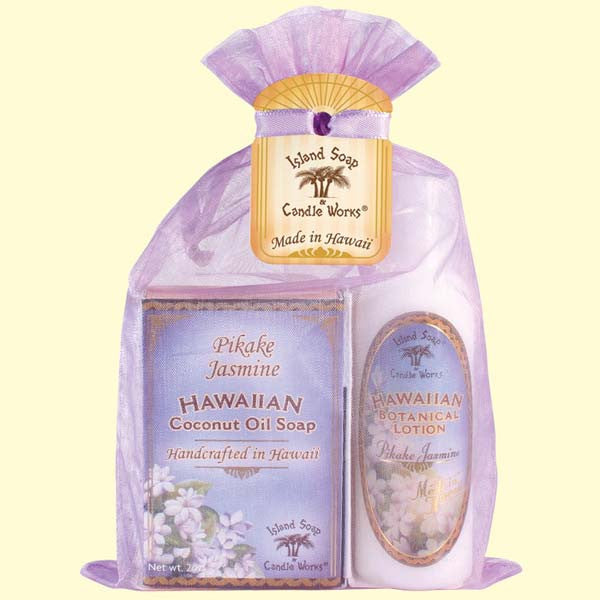 Organza Gift Bag - Pikake Jasmine Soap and Lotion, 2 oz. by Island Soap & Candle Works , Beauty - Island Soap & Candle Works, The Kauai Store
