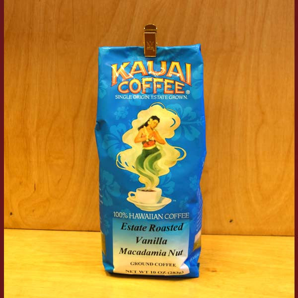 Kauai Coffee Estate Roasted - Vanilla Macadamia Nut - 10 Oz, by Kauai Coffee , Coffee - Kauai Coffee, The Kauai Store
